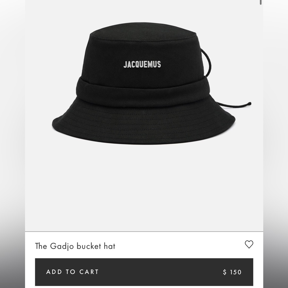 Jacquemus Elegant Black Hat